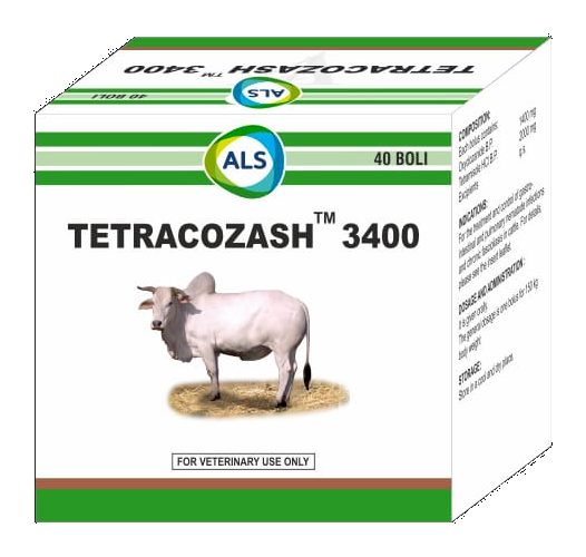 Tetracozash 3400 boluses